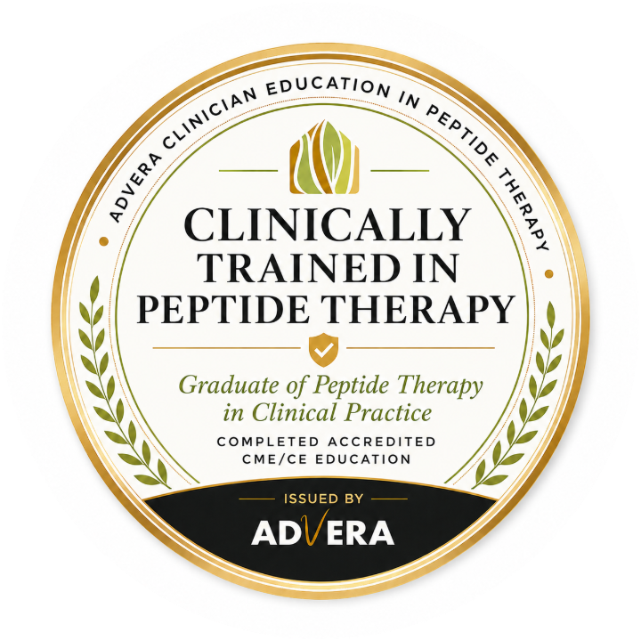 Clinically Trained in Peptide Therapy — issued by Advera